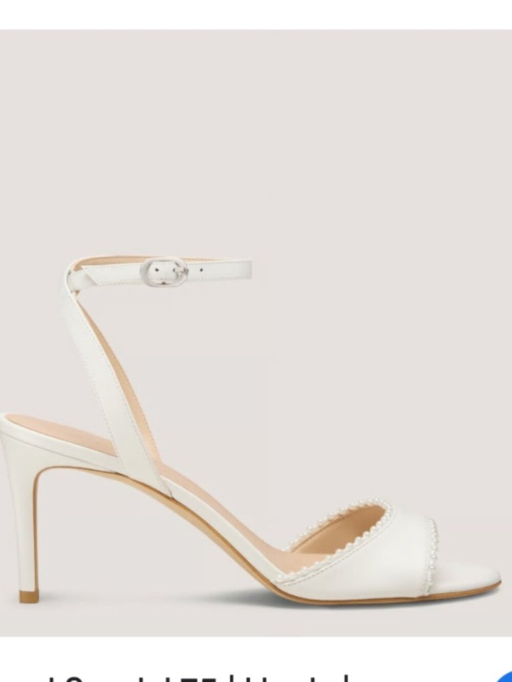 NEW STUART WEITZMAN WOMEN'S MARILYN STRAPPY SANDALS HEELS SHOES SIZE 9.5 M WHITE